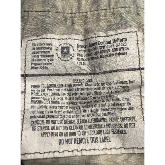 USGI Army Combat Pants ACU's in Universal Camouflage Digital Camo LG Long - Picture 4 of 7